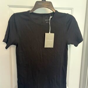 Everlane Black Tee with Branded Hang Tag